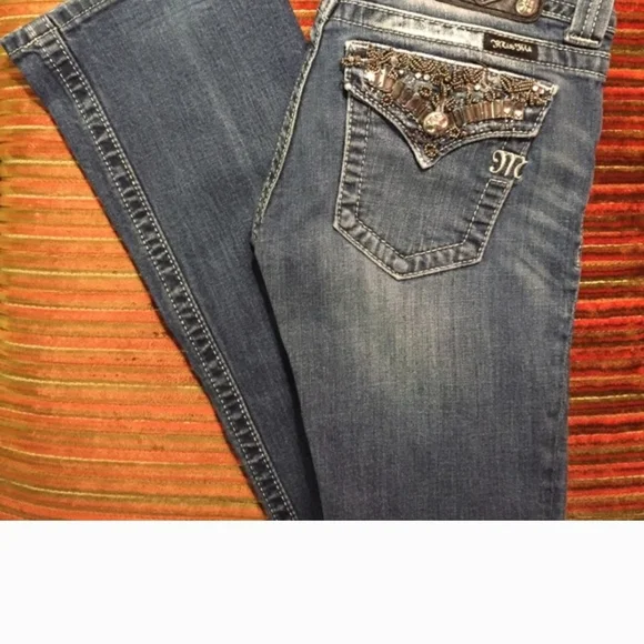 ​🏰 Miss Me Embellished Dark Wash Bootcut Jeans 🏰​ - Picture 3 of 10